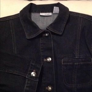 Barely worn Black Chico Jean Jacket